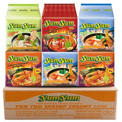 Thai imported food yumyum Yangyang brand Tom Yum instant noodles hot and sour shrimp soup instant instant noodles for late night snacks