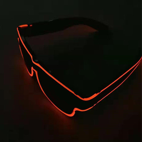 Fabricante suministro de gafas luminosas inalámbricas recargables de luz fría, gafas luminosas transfronterizas de discotecas, bares, fiestas, gafas luminosas LED