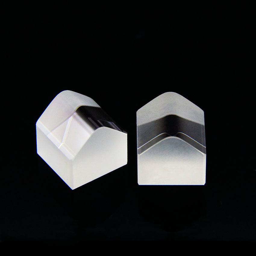 角度60度无镀膜 380-670nm光斑直径4mm光学玻璃方形鲍威尔棱镜