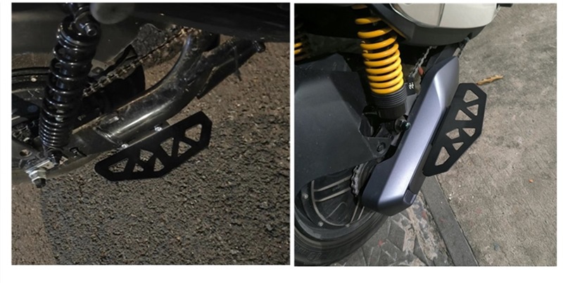 Yuanfeng Gt1 All-Metal Rear Pedal Straight up Without Foot Jamming Universal Mavericks U2 Rear Pedal Mai Ling 918 Modification Accessories