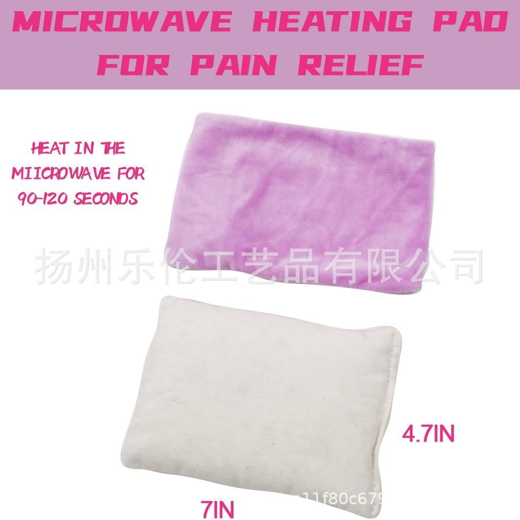 paquete de compresa caliente de calentamiento de microondas semilla de lino nativo de piedra de arroz de arroz de lavanda período fisiológico abdominal bolsas de hombro para el hogar