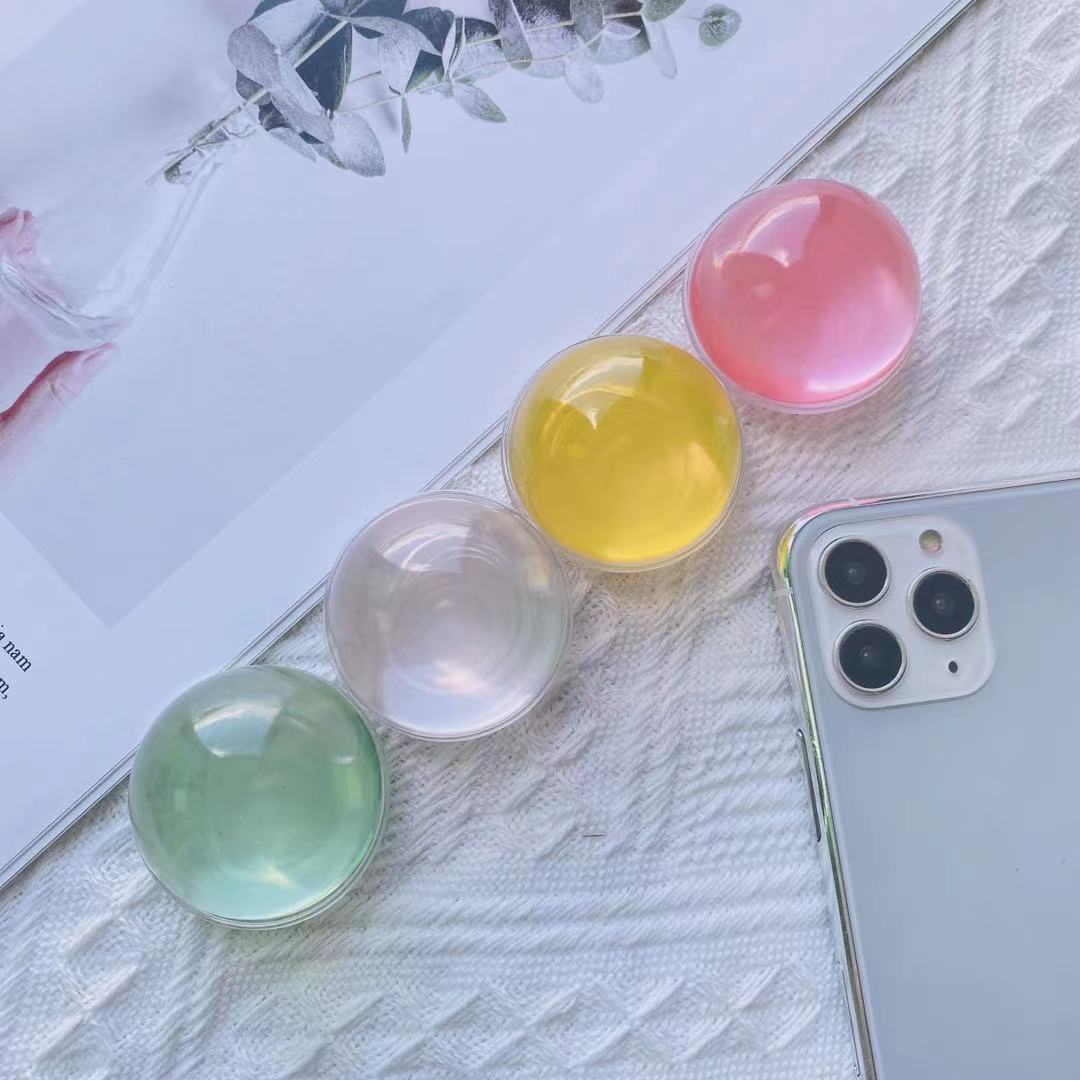 透明水晶球手机气囊支架水晶半球手机支架可拉伸透明气囊支架定制|ms