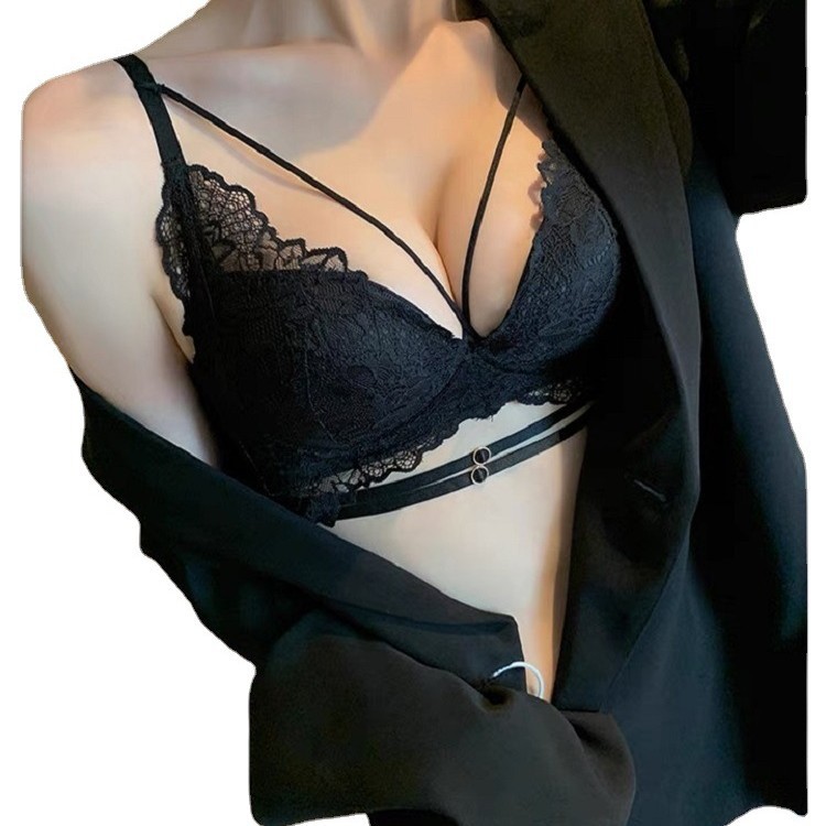 Thin 3775 sexy LACE Top inferior grueso volver ropa interior de las mujeres push up cómodo sujetador ajustable inalámbrico