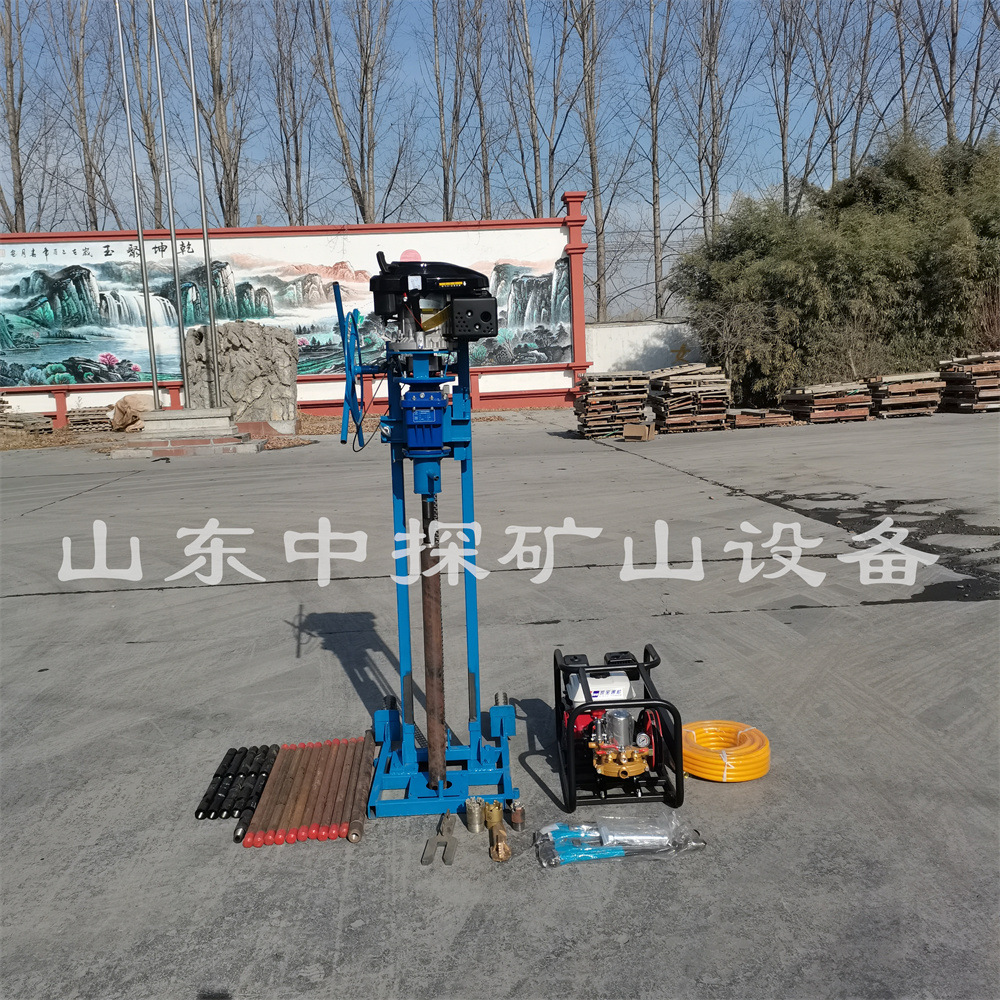 便捷式地勘取样钻机 岩石取岩心设备 30米工程地质勘探取芯钻机