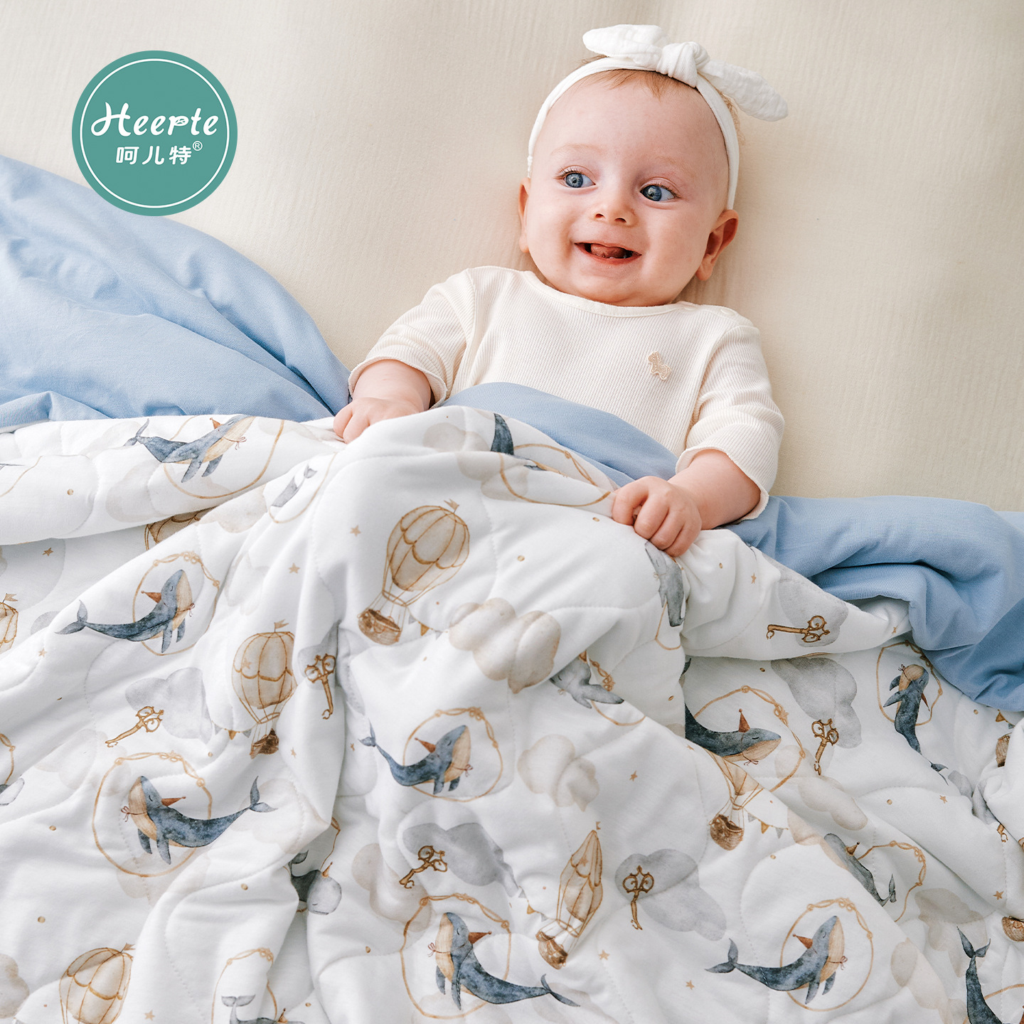 Class a Baby Silk Quilt with Mulberry Silk, Thickened for Winter, Warm, Dual-Use with Zipper, Suitable for Kindergarten Naptime, Children's Quilt