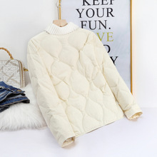 90白鸭绒羽绒服女2024新款轻薄短款羽绒服V领大衣内长袖保暖内胆