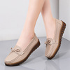 Loafers with bow, footwear English style, soft sole, British style