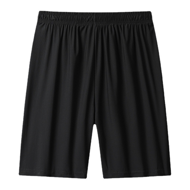Pantalones cortos de seda de hielo de talla grande pantalones de baloncesto de secado rápido de grasa suelta de verano de los hombres pantalones cortos casuales deportivos fábrica al por mayor