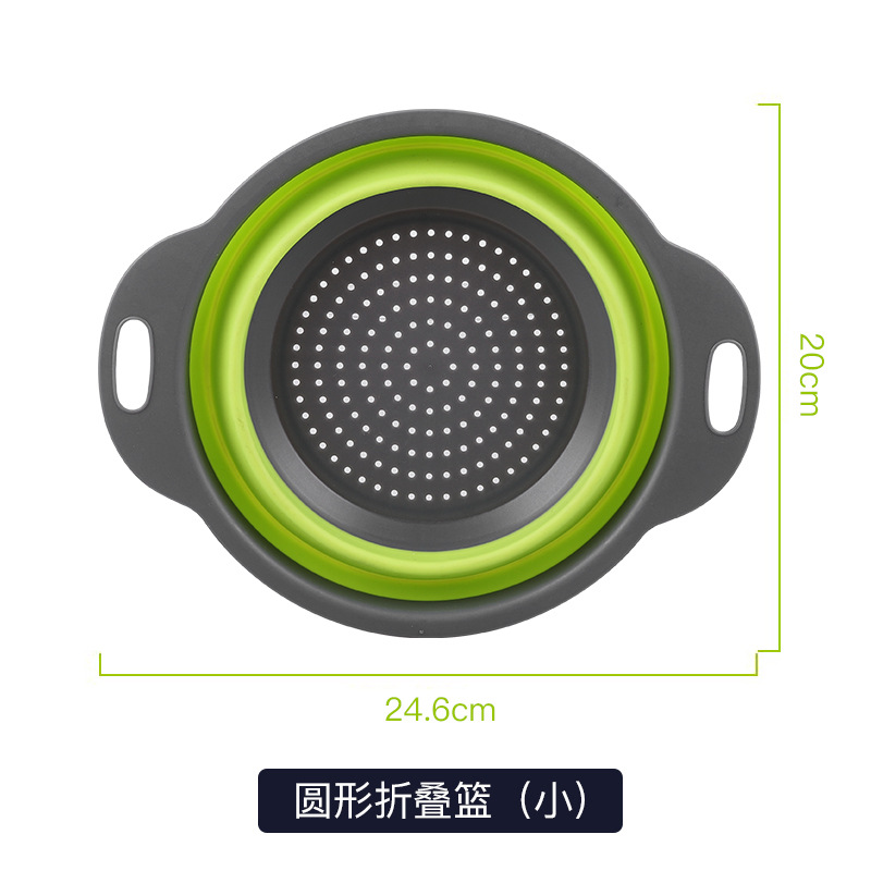 Canasta de filtro de agua para el hogar Cesta de drenaje retráctil plegable redonda cuadrada Cubo de almacenamiento plegable Lavabo de cocina