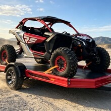沙滩车配套拖车 四轮 ATV 牵引平板拖挂车 农场场地转运拖斗