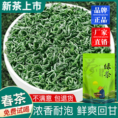 【人気商品】高山緑茶毛尖新茶、香りが強い茶葉、袋詰め、本格的な春茶