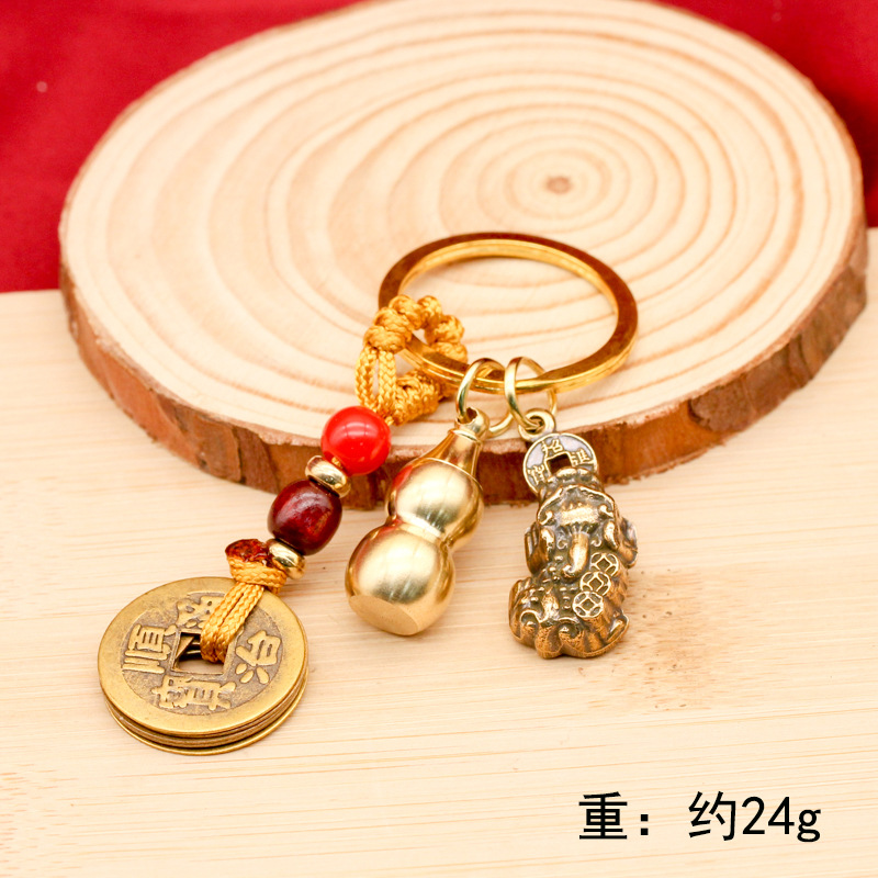 행운의 용감한 중공 조롱박 다섯 황제 돈 다크 브라운 로프