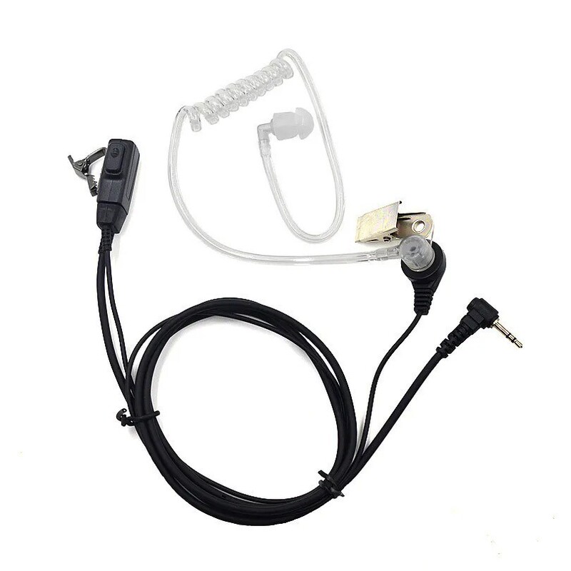 6200C Intercom Headset 2.5mm Earphone Suitable for Motorola T5428 Intercom Ptt Air Duct Headset