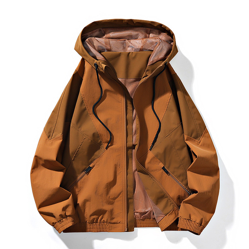 Chaqueta con capuz para hombres primavera y otoño 2024 nuevo estilo de herramientas marca de moda casual abrigo de vestir de asalto