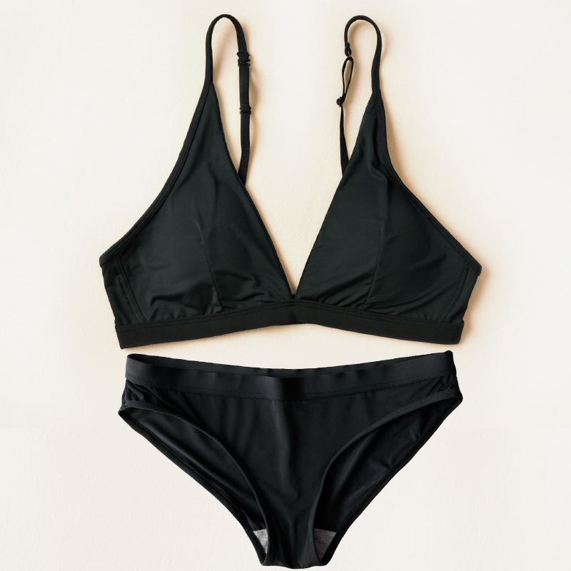 Large breasts show small size, no chest cushion, ice silk French sexy lingerie set, underwear for women_voghion.com