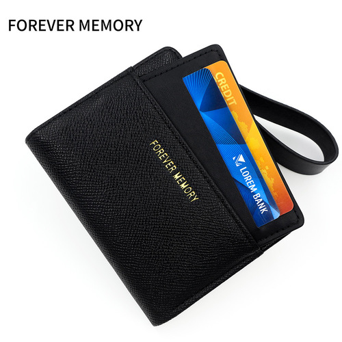 Fashion Short Zipper Wallet Ladies Hand Held Card Case Coin Purse ID Holder Women Money Clip Card Extractor