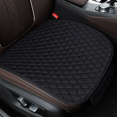 Seat cushion, seat cover Three-Piece Set Car Seat Back Cushion - black-one-front-row