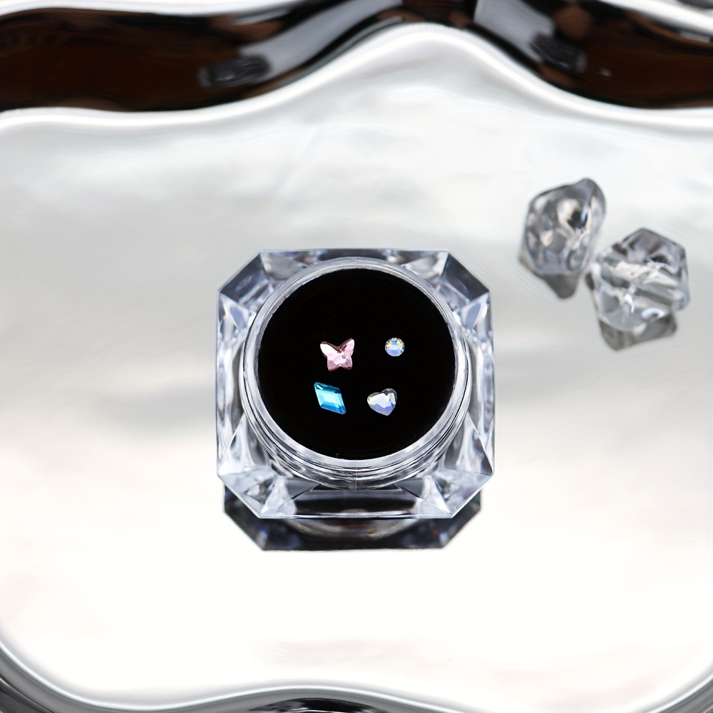 Strass a forma di cuore e farfalla per grillz dentali diy_voghion.com