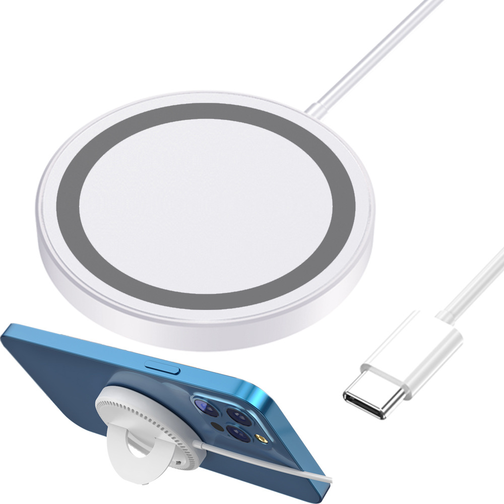 Nuevo cargador inalámbrico plegable de carga rápida magnética de 15w para Huawei, cargador inalámbrico magnético fuerte para teléfono móvil de escritorio, fabricante mayorista