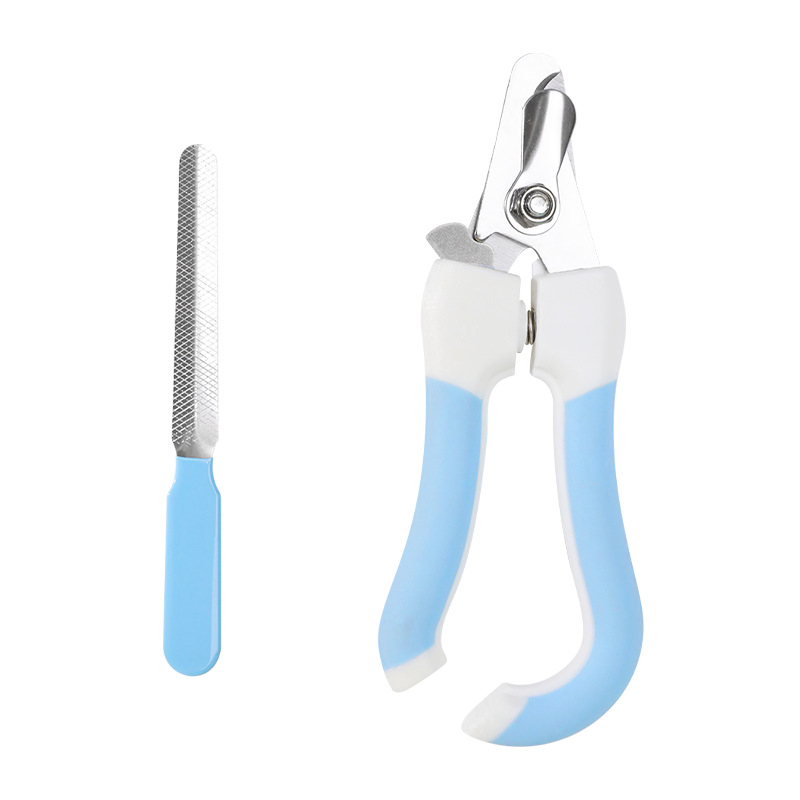 En stock al por mayor Taotao gancho para mascotas cómodo cortaúñas para mascotas con archivo de plástico perro cortaúñas tamaño pequeño