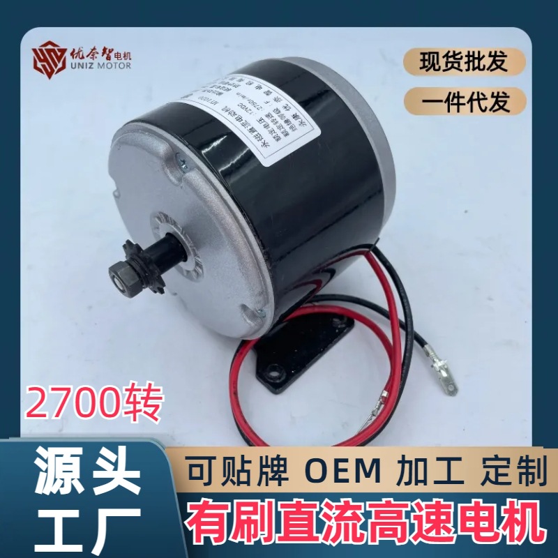 12V/24V 250W Elektrik Mühərriki - Skuter, Velosiped, Skeytbord üçün