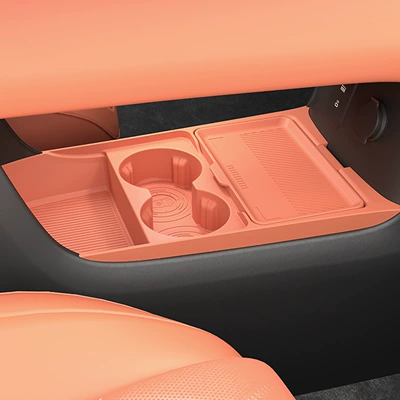 Suitable for 26 Models of Blue Electric E5Plus Car Center Console Lower Silicone Storage Box Organizer Interior Modification (Other Automotive Interior Supplies) - 26-models-of-blue-electric-e5-plus-chixia-orange-lower-storage-box-under-the-center-console