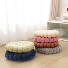 水晶绒圆形饼干坐垫靠椅保暖软垫子多功能车载垫椅子垫跨境可定