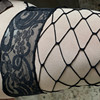 Large size silicone lace net socks big network sexy knee high tube fat MM fishing net stockings long hollow thigh socks foreign trade