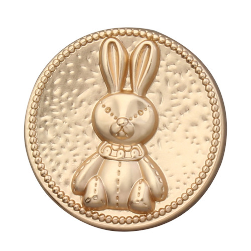 Metal buttons suit suit cuffs sweater coat flower bear golden round buttons accessories clothing accessories