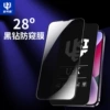 28 -degree UK anti -peeping film [full screen+electroplating fingerprint oil+black edge]