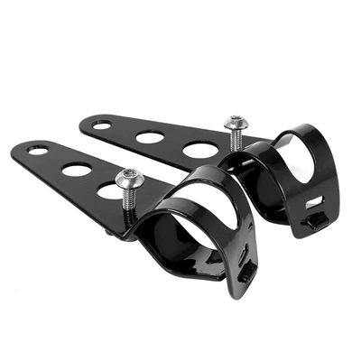 bracket front shock absorber – Motorcycle Safety Supplies - headlight-bracket-black-small