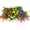 Amazon cross -border 7 fork fake flowers 7 fork Jujiagali plastic Camellia 7 fork Jujagli Little Lotus Outdoor Decoration