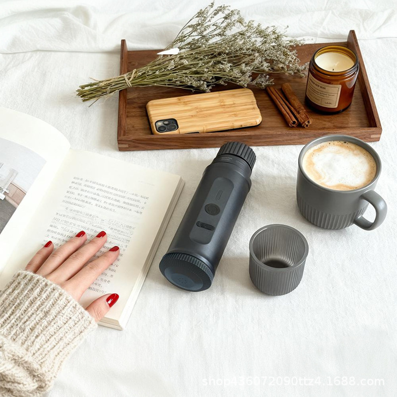 Customized High Quality Portable Espresso Capsule Coffee Machine for Outdoor Travel Camping Coffee Maker