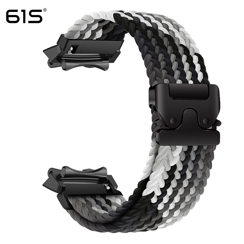 61S适用华米trex3霸王龙Amazfit T-rex2跃我降落伞扣编织弹力表带|undefined
