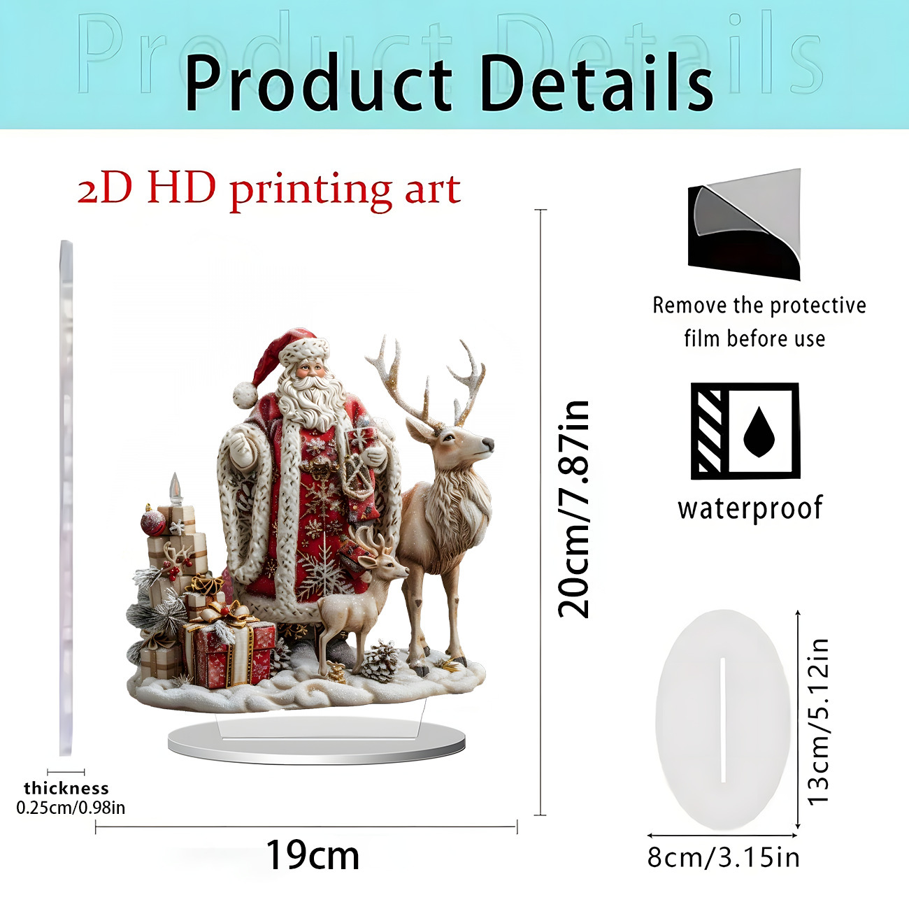 2026 nuevos productos transfronterizos Navidad Hot Sale Festival creativo temporada atmósfera decoración artesanía acrílica 2D