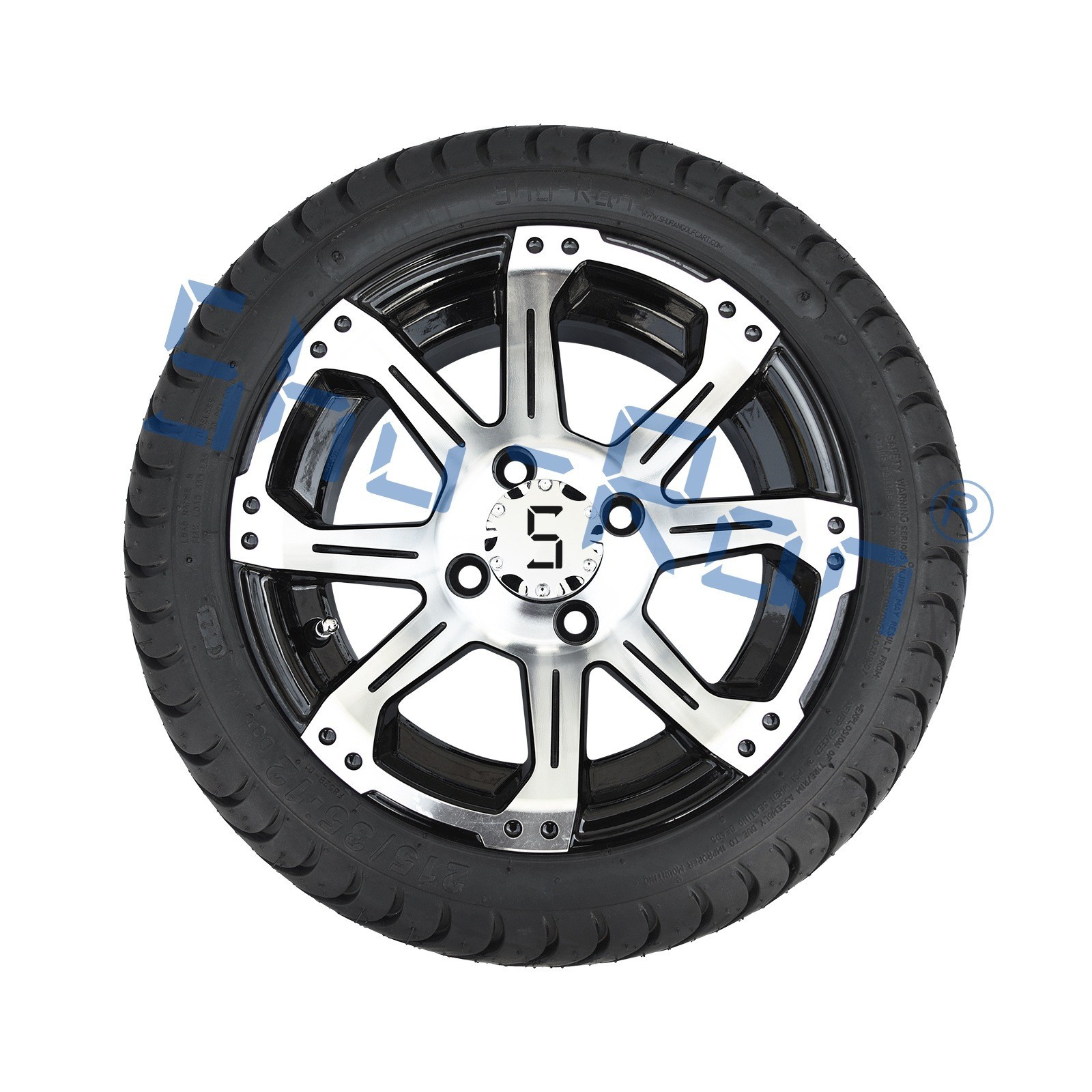 【】215-35-12高尔夫球车观光车轮毂轮胎橡胶胎电动车耐磨