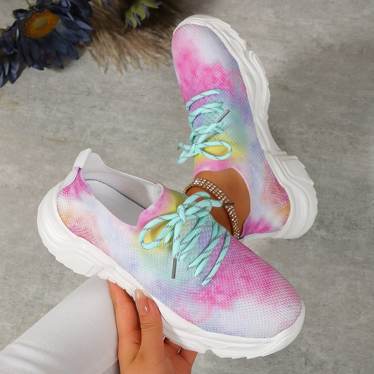 Women's Casual Colorful Floral Round Toe Sports Shoes display picture 4