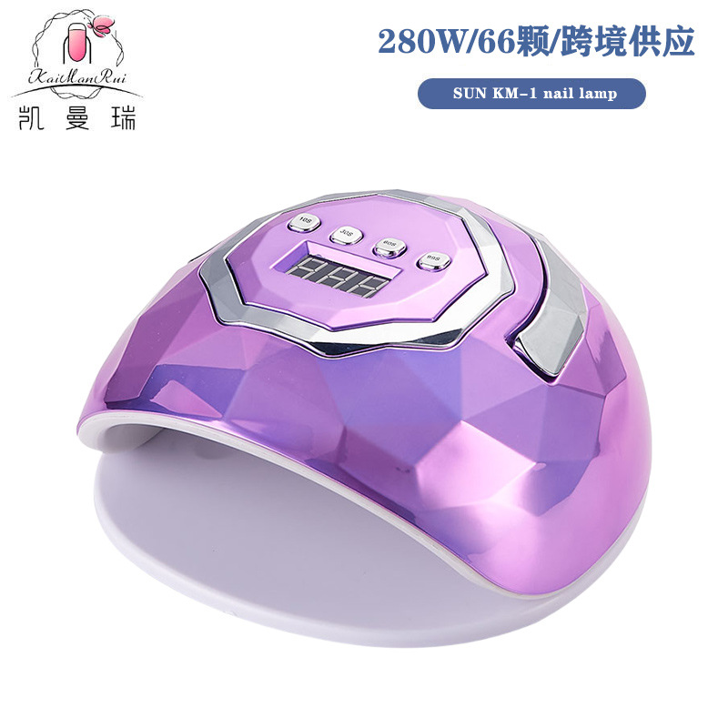 Nueva máquina de fototerapia de uñas colorida, lámpara de curado de uñas con sensor inteligente, lámpara de gel de esmalte de uñas de secado rápido y alta potencia para ventas transfronterizas.