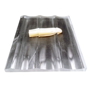 Large secluded concave striped acrylic decorative board wavy corrugated board high transparency display cabinet screen furniture