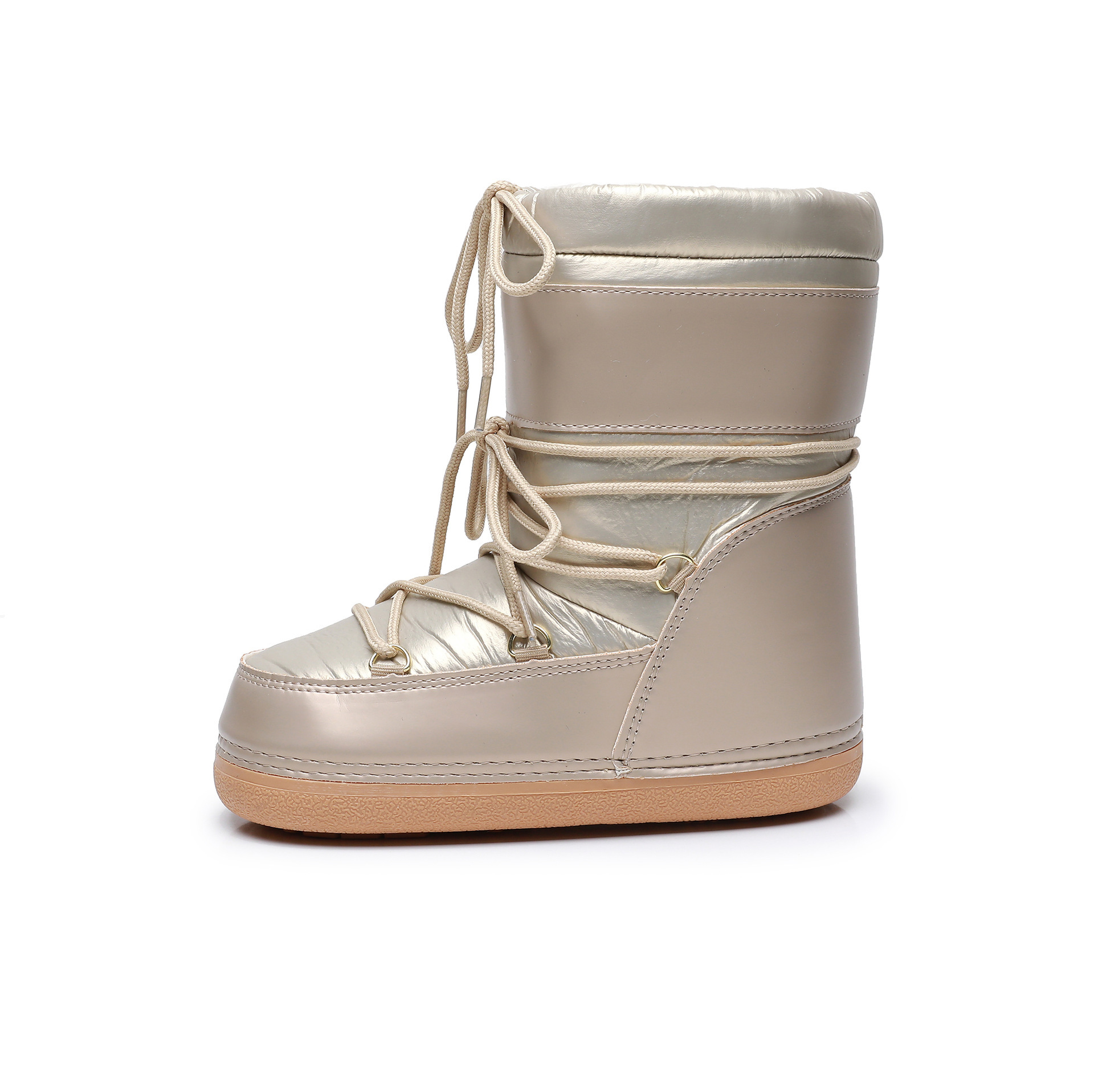 Nuevas botas de nieve cortas, gruesas y cálidas con tejido impermeable y antideslizante para botas espaciales._voghion.com