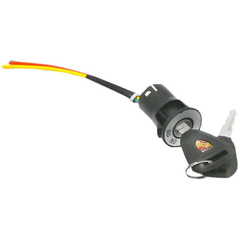 Cerradura Eléctrica Modificada para Vehículos Eléctricos, Cerradura Eléctrica de 3 Cables, Cerradura para Triciclo, Cerradura Grande, Cerradura Mediana, Cerradura Pequeña, Interruptor de Llave AB