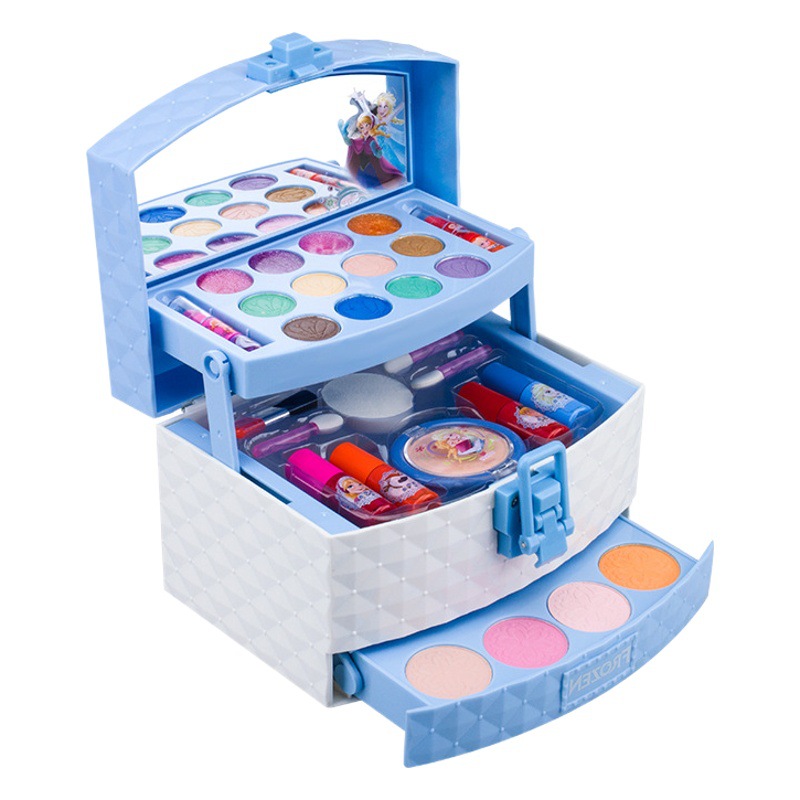 Disney niños traje de cosméticos Aisha princesa maquillaje caja niña congelada juguete regalo cumpleaños