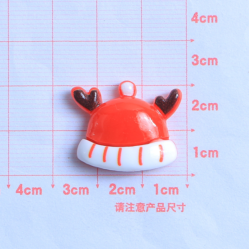 Santa Claus dibujos animados DIY crema pegamento resina accesorios epoxi teléfono caso tocado horquilla hebilla del zapato material de la joyería image 24