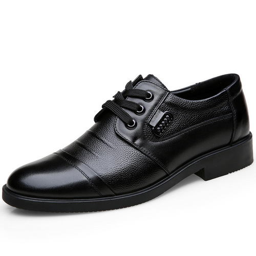 New winter leather shoes, fashionable all-matching British casual shoes, business soft-sole leather shoes, step-on shoes, men