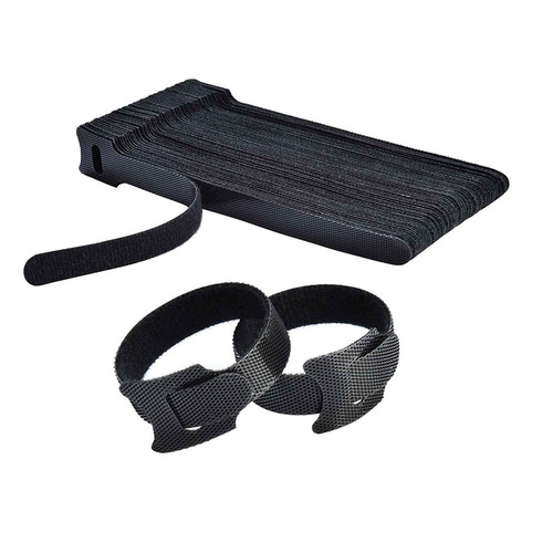 T-shaped back-to-back Velcro self-adhesive color tie cable management buckle with mobile phone data cable storage belt wholesale