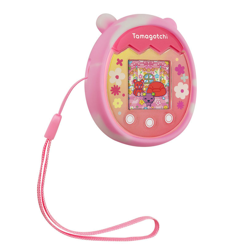 Tuoma Gozi Tamagotchi Pix cubierta protectora máquina electrónica para mascotas máquina en blanco y negro cubierta protectora de silicona al por mayor