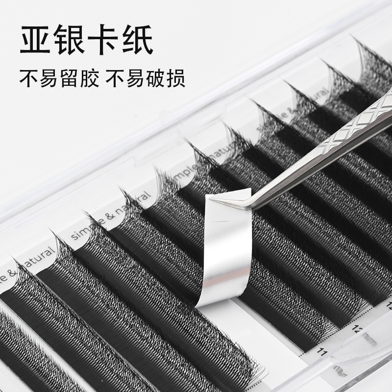 NAGARAKU tetrafolia injerto pestañas tipo W 4D gran flower fairy flower YY trébol actualización de flores pestañas falsas