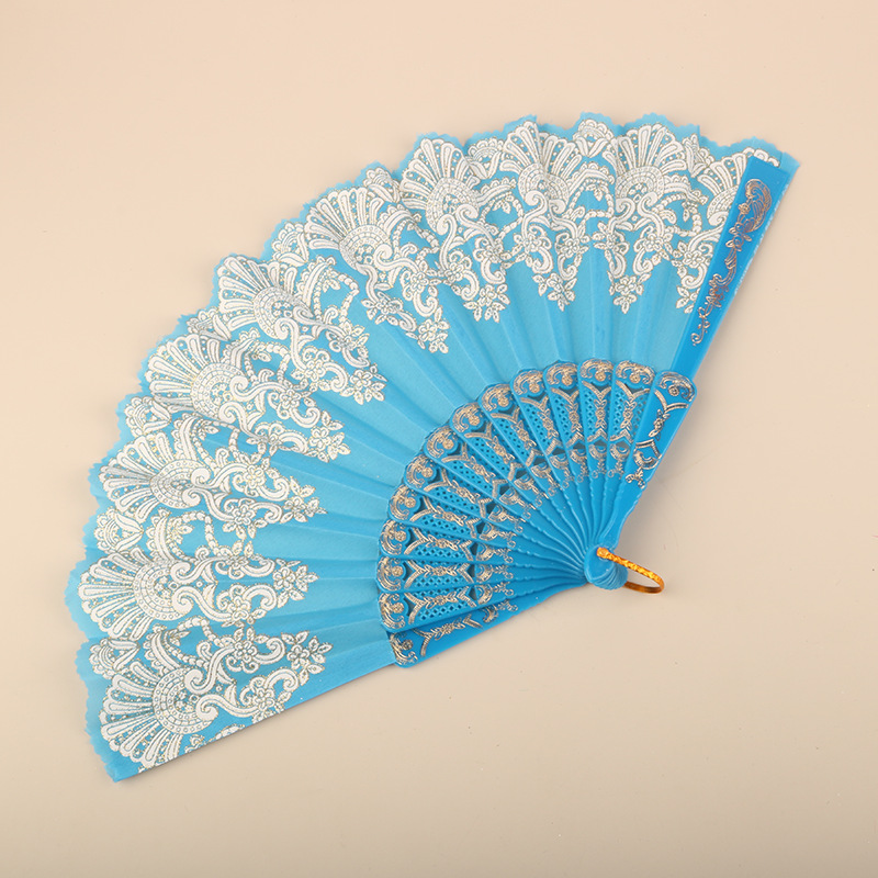 Abanico Plegable de Encaje de Plástico, Estampado, para Danza image 48