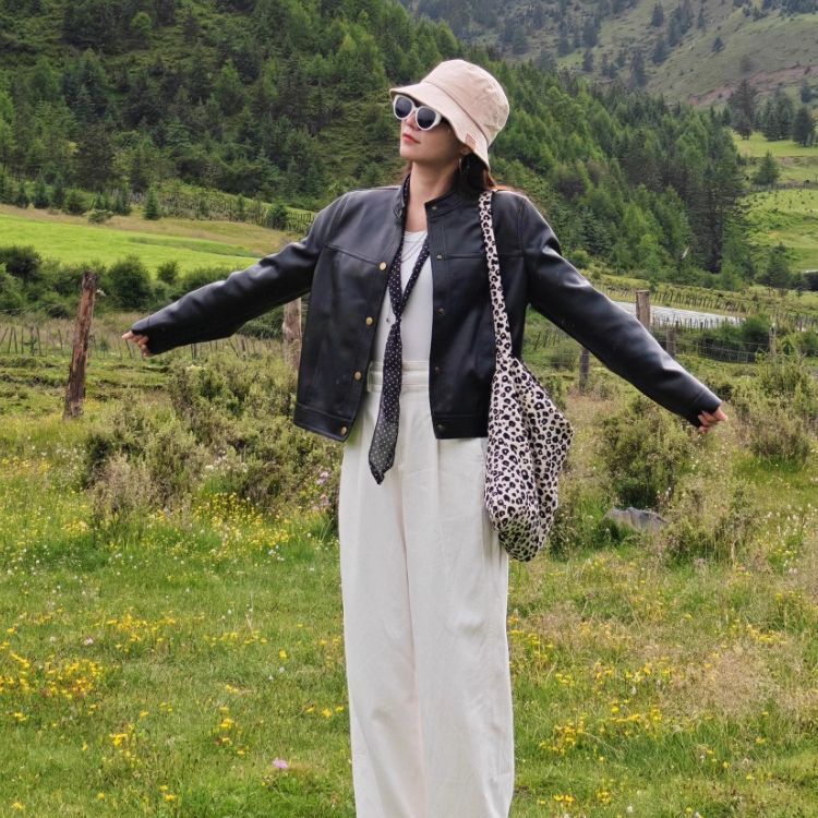 Black Leather Jacket Women's Short Style Petite 2025 Autumn and Winter Retro Motorcycle Jacket Hong Kong Style Pu Leather Jacket