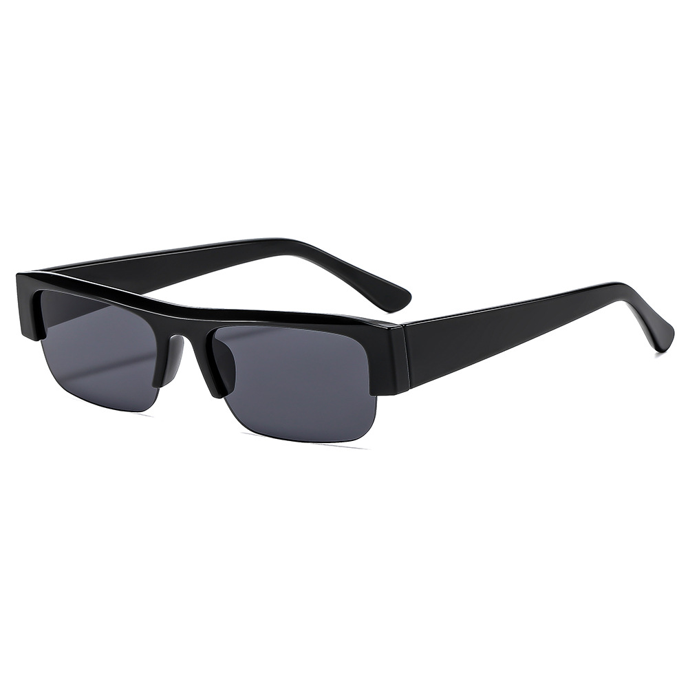 Vintage, neue, trendige europäische und amerikanische Ins-Style-Sonnenbrille mit quadratischem Rahmen – modisch im Hip-Hop-Stil. Persönlichkeitsstarke Sonnenbrille._voghion.com